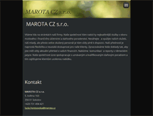 Tablet Screenshot of marota.cz